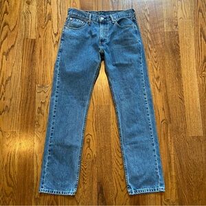 Levi’s 505 Denim Blue Jeans Straight Relaxed Fit Medium Wash Size 30 W x 32 L